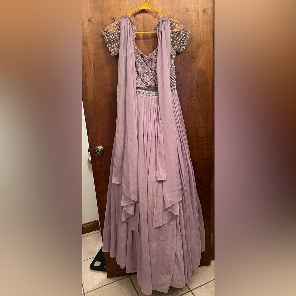 Formal Lavender Satin Party Dress 💜